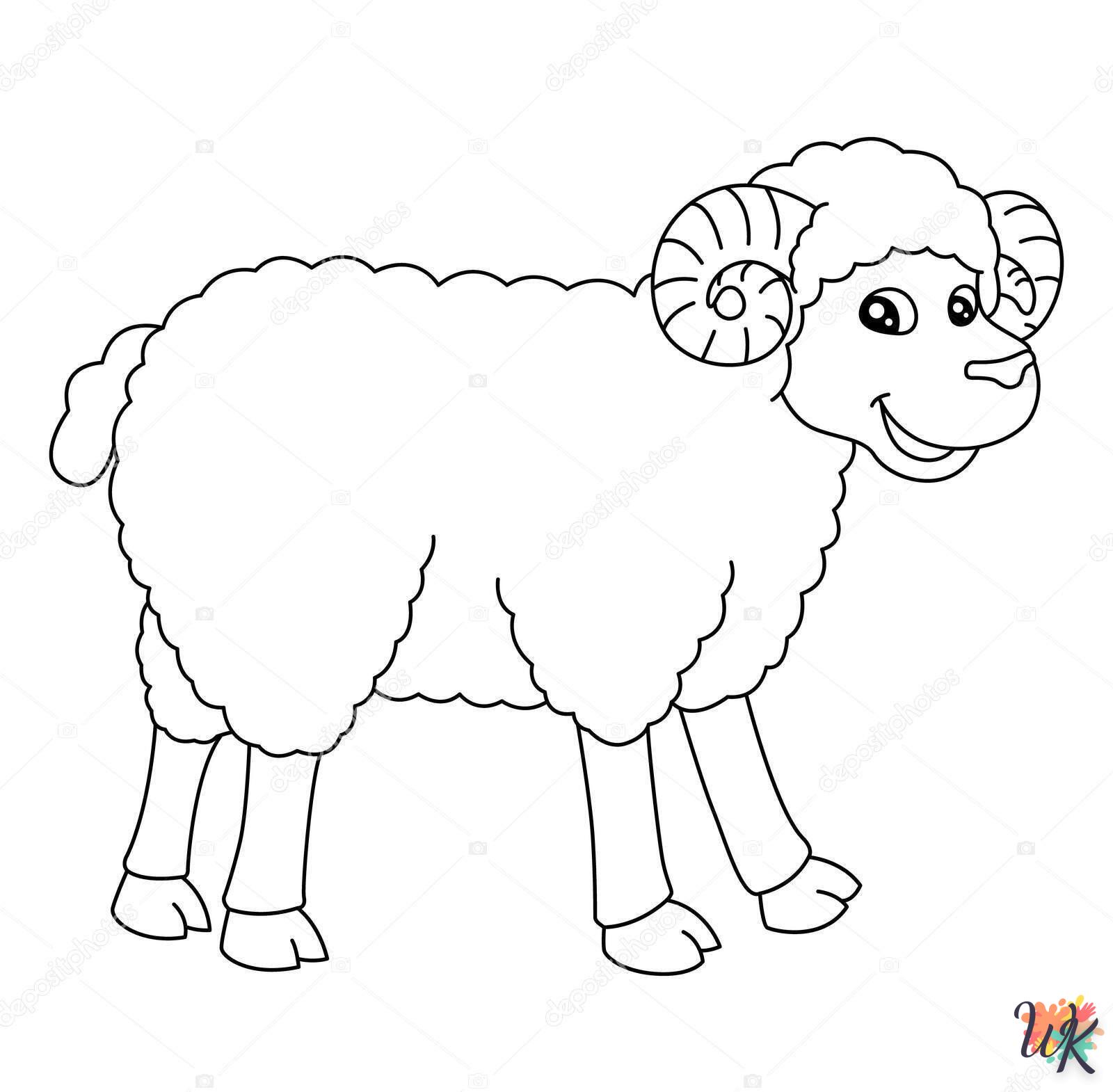 Pecora 17 Disegni da Colorare Pecora 15